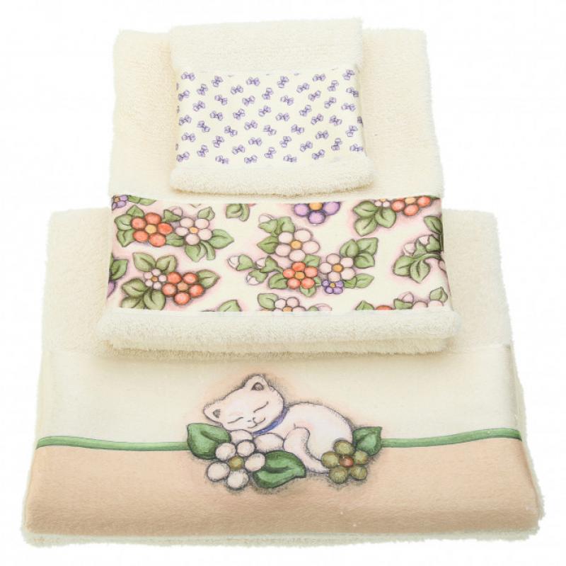 Accessori Bagno Thun : Asciugamani Thun Country set 3 pezzi