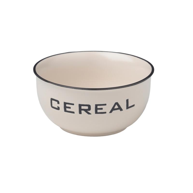 Bolo cereali vintage avorio, set da 2 tazzoni bassi a ciotola Tazzine CaffÃ¨ Mug Tazze e Zuccheriere