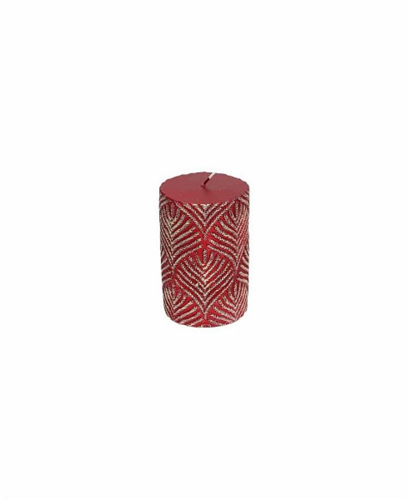 Candela in cera per lanterna o portacandele, forma cilindro colore rosso cm18 Regali per il Natale 2021