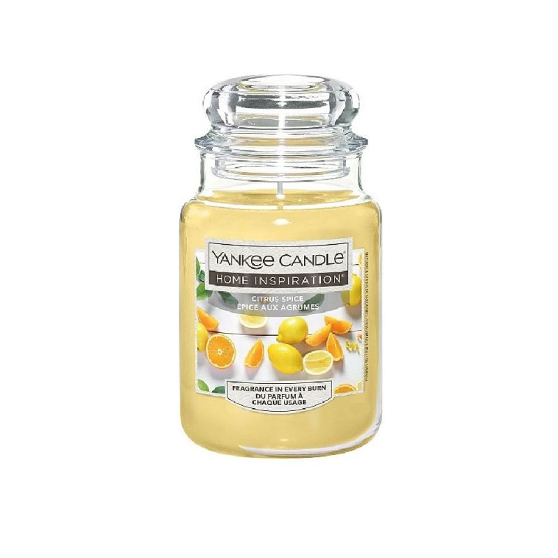 Candela profumata Yankee Candle in giara grande, profumazione citrus spices Profumazioni per bucato e Candele Yankee Candle