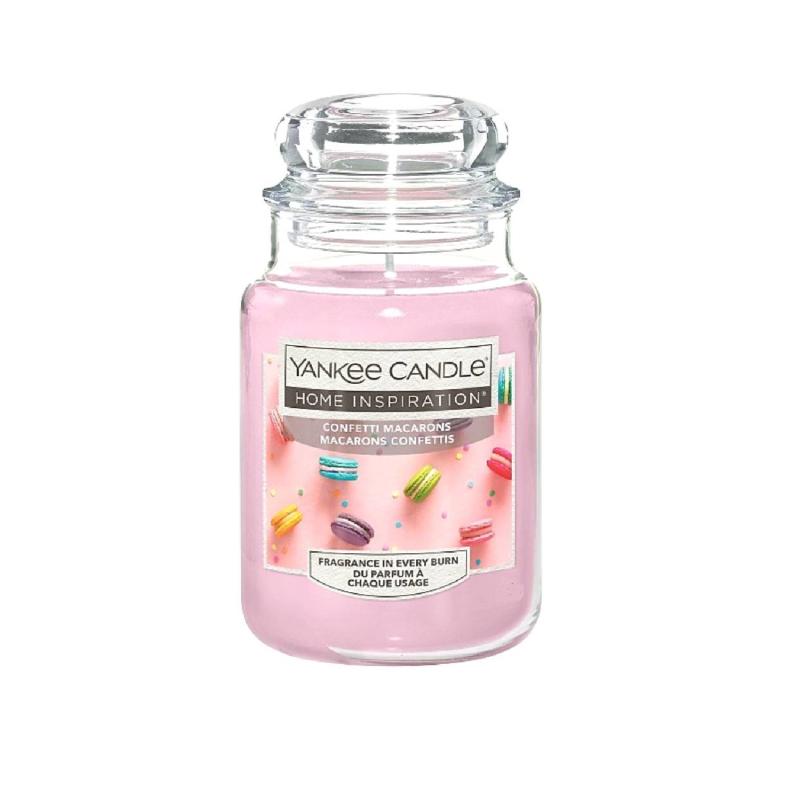 Candela profumata Yankee Candle in giara grande, profumazione confetti macarons Profumazioni per bucato e Candele Yankee Candle