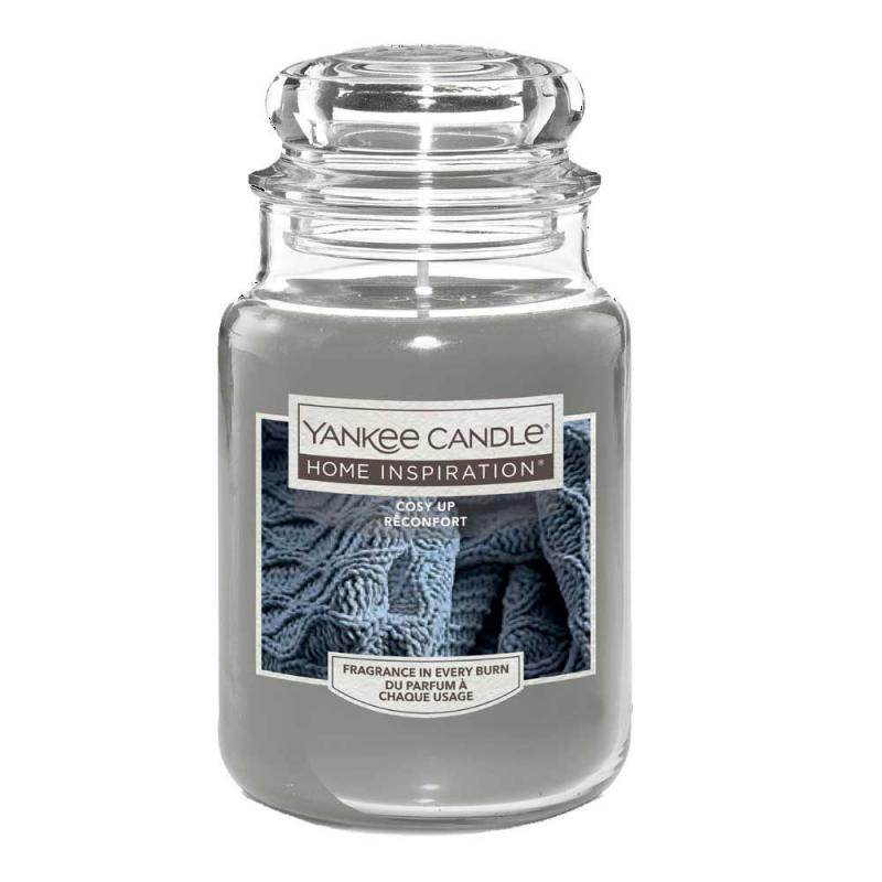 Candela Yankee Candle giara grande, prezzo in offerta profumazione cosy up recomfort 
