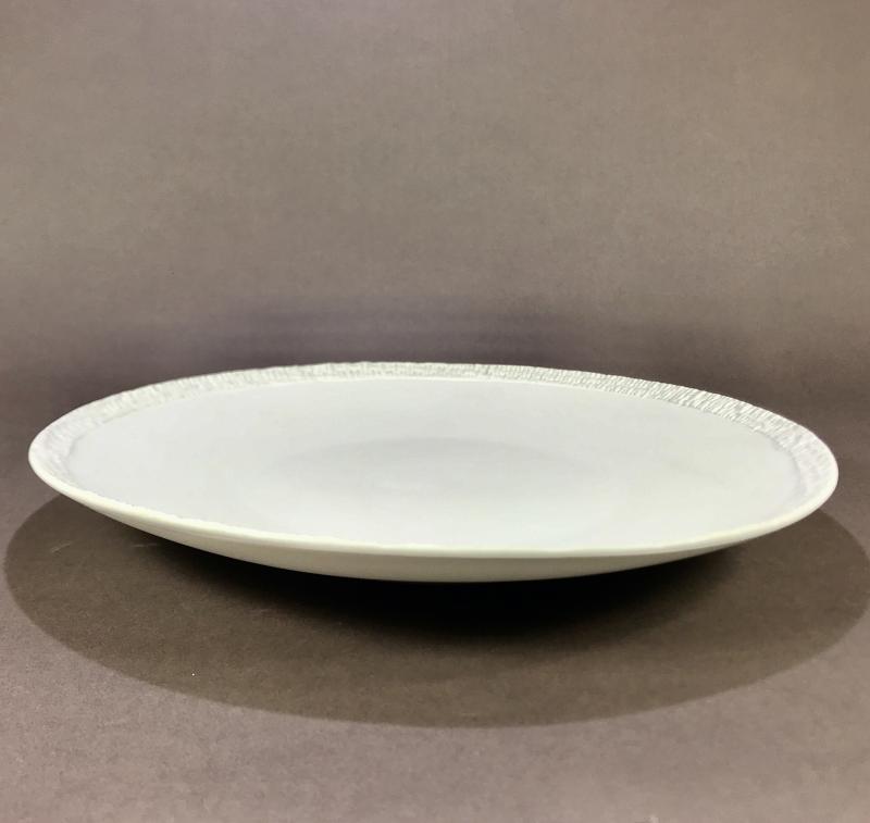 Centrotavola moderno piatto ceramica da tavolo cm 33