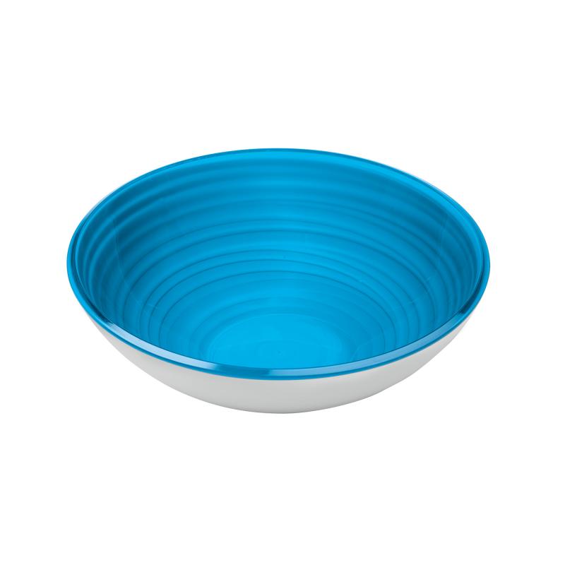 Ciotola moderna Guzzini Twist colore celeste coppa contenitore da design cm 22 Insalatiere e ciotole cucina