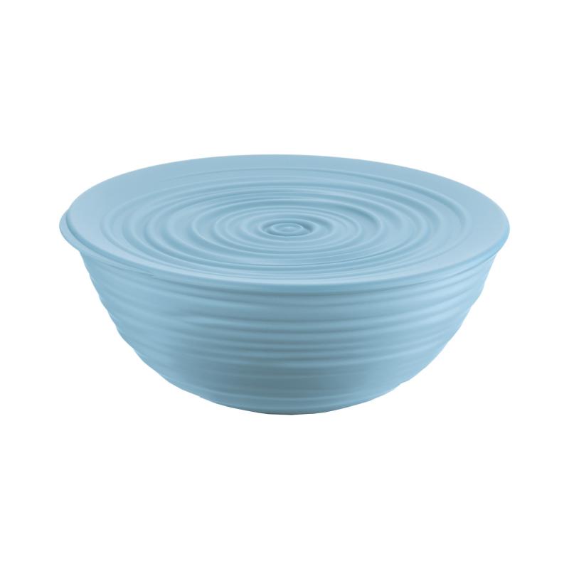 Contenitore Guzzini Tierra ciotola azzurra rotonda insalatiera a coppa con coperchio cm25 Insalatiere e ciotole cucina