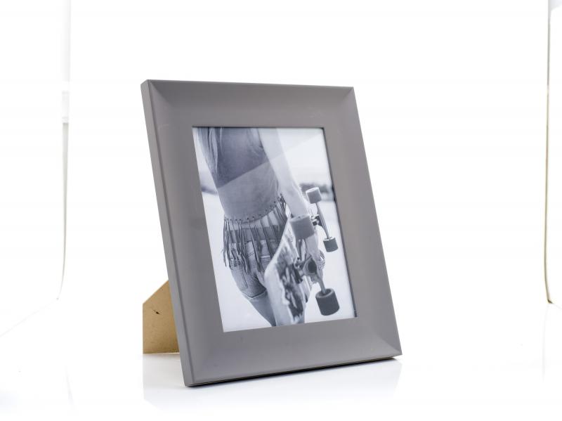 Cornice per foto da tavolo portafoto in legno grigio satinato cm13x18 Cornici Portafoto in Legno