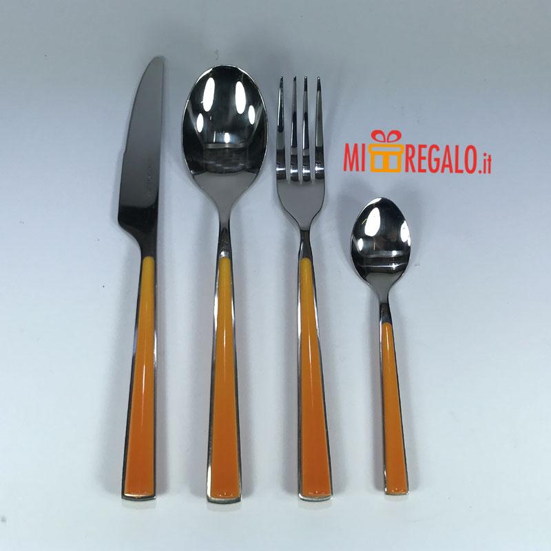 Posate Tavola e Accessori: Posate Tavola Andrea Fontebasso linea Samoa Set  48 pezzi colore Arancio