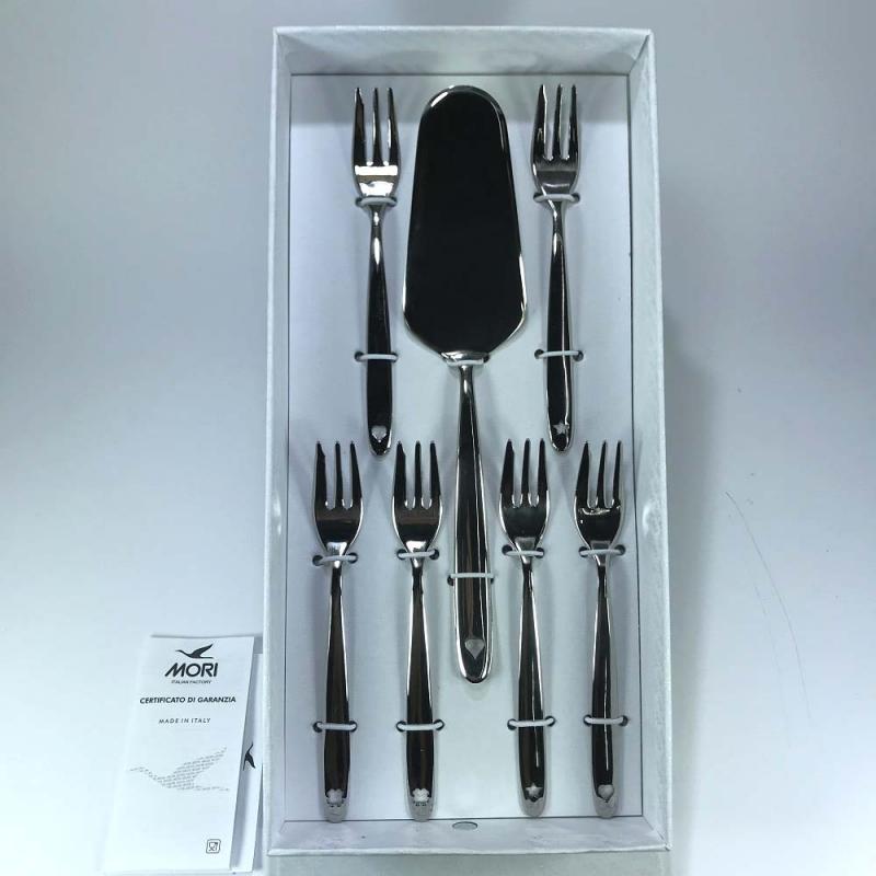 Oro Hamkaw Set di 4 Forchettine da Dolce in Acciaio Inox Mini Forchetta per Frutta Torta Insalata Dessert Cocktail Argento Rosa Colorate 