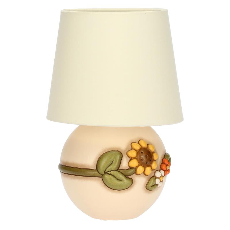 Lampada da tavolo Thun, Lume piccolo Country con girasole