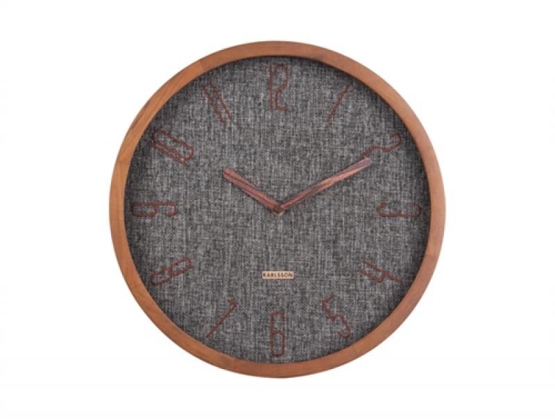 Orologio da parete Karlsson legno colore noce Orologi da parete e Appoggio