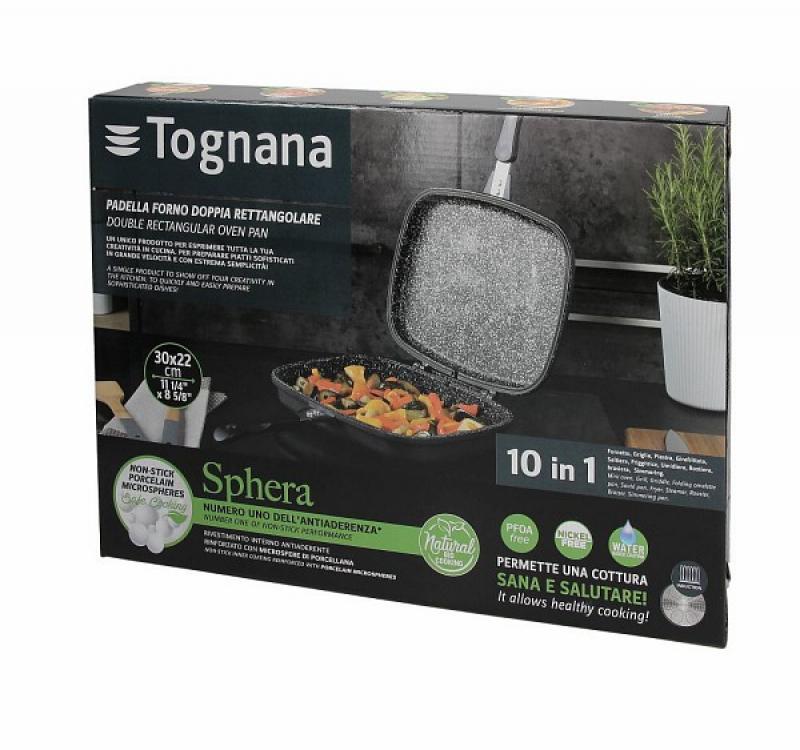 Padella forno rettangolare fornetto antiaderente Tognana per induzione  linea Sphera
