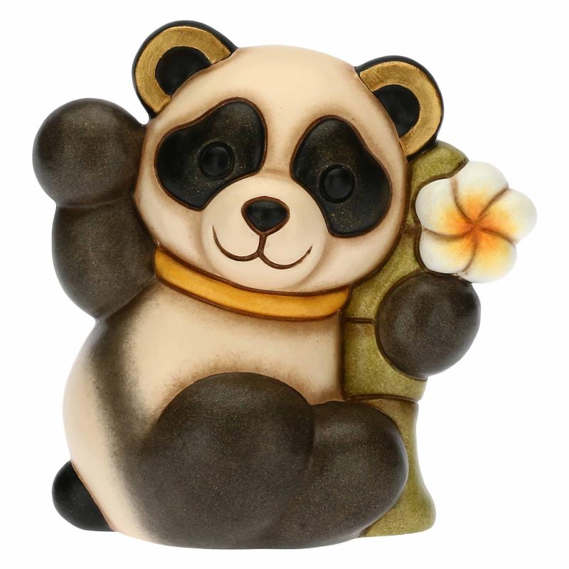 Panda Thun Bandoo con bambÃ¹ e fiore 