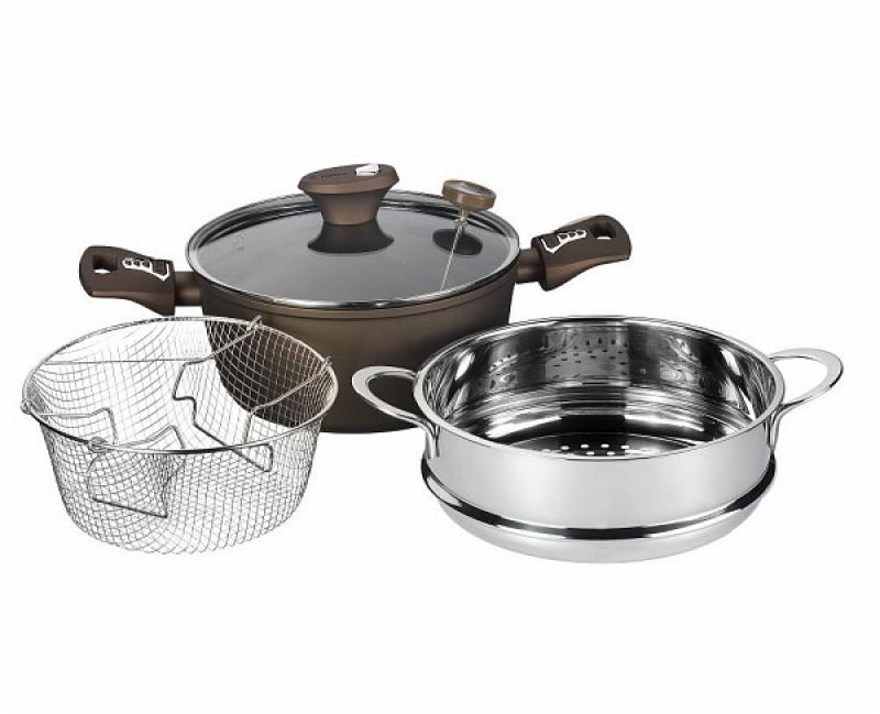 Pentole e Casseruole: Pentola per friggere cottura a vapore Tognana  Diamantea cm22