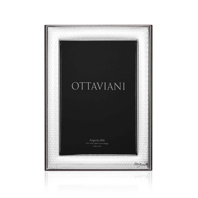 Portafoto Ottaviani in argento 999, cornice nido d'ape per foto cm13x18 Cornici Portafoto in Argento e MiroSilverÂ®