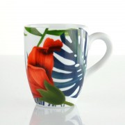 Mug tazza porcellana Weissestal decoro floreale Rito set due pezzi Tazzine CaffÃ¨ Mug Tazze e Zuccheriere
