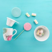 Tisaniera tazza porcellana per infusi decoro Candy enjoy Weissestal Tazzine CaffÃ¨ Mug Tazze e Zuccheriere