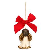 Addobbo natalizio Thun, angelo con lanterna in ceramica grande Thun Addobbi Natalizi