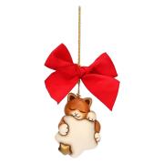 Addobbo natalizio Thun, gatto Momi in ceramica grande Thun Addobbi Natalizi