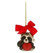 Addobbo natalizio Thun procione Pepito con cuore e fiocco rosso Thun Natale Oggetti decorativi