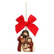 Addobbo natalizio Thun, Sacra Famiglia in ceramica maxi Thun Addobbi Natalizi