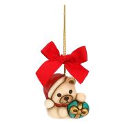 Addobbo natalizio Thun Teddy con regalo in ceramica Thun Addobbi Natalizi