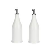 Ampolla Olio e Aceto La Porcellana Bianca cilindrica 300 Ml Olio e Aceto e Formaggiere