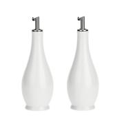 Ampolla Olio e Aceto La Porcellana Bianca Classica 250 Ml Olio e Aceto e Formaggiere