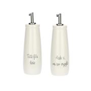 Ampolla Olio e Aceto La Porcellana Bianca Gli Onesti 250ML Olio e Aceto e Formaggiere