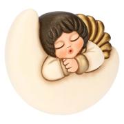 Angelo Thun da parete su luna in ceramica, piccolo Thun Angeli