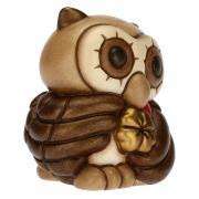 Animaletto mini gufo Thun con quadrifoglio portafortuna 