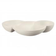 Antipastiera Guzzini Tierra colore bianco set aperitivo antipasti da tavola portabiscotti Antipastiere