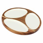 Antipastiera legno La Porcellana Bianca 30,5 x 30,5 x 3cm Antipastiere