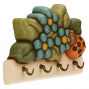 Appendichiavi Thun linea Country con coccinella a 4 ganci cm18x12 