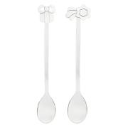 Barattolo da cucina Thun, set due vasetti in vetro con chiusura a scatto e due cucchiaini linea Magico Natale Thun Natale Accessori tavola e cucina