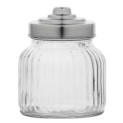 Barattolo Vetro trasparente a coste medio Barattoli e Contenitori Cucina