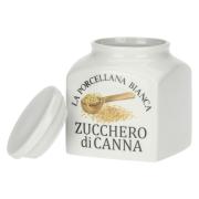 Barattolo zucchero di canna La Porcellana Bianca serie Deco grande Barattoli e Contenitori Cucina
