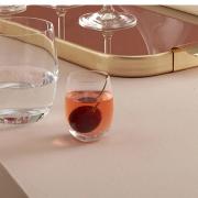 Bicchiere in vetro trasparente con decoro satinato, set 6 shottini Calici e Bicchieri