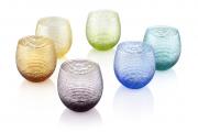 Bicchieri acqua vetro colorato IVV multicolor set colori assortiti Calici e Bicchieri