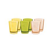 Bicchieri da acqua Thun in vetro colorato set 6 pezzi assortiti Thun Casa Cucina