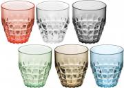 Bicchieri Guzzini plastica colorati set 6 pezzi Tiffany Calici e Bicchieri