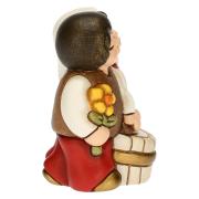 Bimbi con latte personaggio del presepe classico Thun colore rosso 