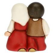 Bimbi con latte personaggio del presepe classico Thun colore rosso 