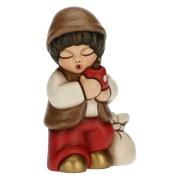 Bimbo con mela, personaggio del presepe classico Thun rosso Thun Presepe Natalizio