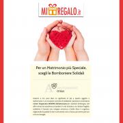 Bomboniera quadro forma cuore collezione Cuorematto Bomboniere