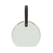 Borsetta vaso contenitore con asola, borsa rotonda bianca Vasi Fiori in Ceramica