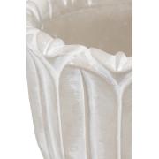 Cachepot coprivaso, porta piante grigio forma campanula Vasi Fiori in Ceramica