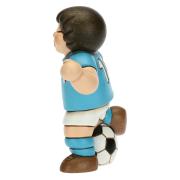 Calciatore Thun bimbo con pallone e maglia azzurra Thun Bomboniere