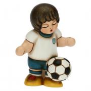 Calciatore Thun bimbo con pallone maglia bianca cm7 