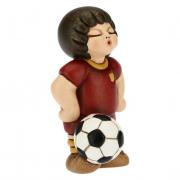 Calciatore Thun bimbo con pallone maglia gialla rossa cm7 