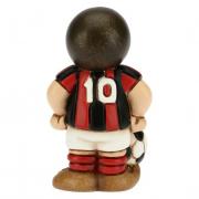 Calciatore Thun bimbo con pallone maglia rosso nera cm7 